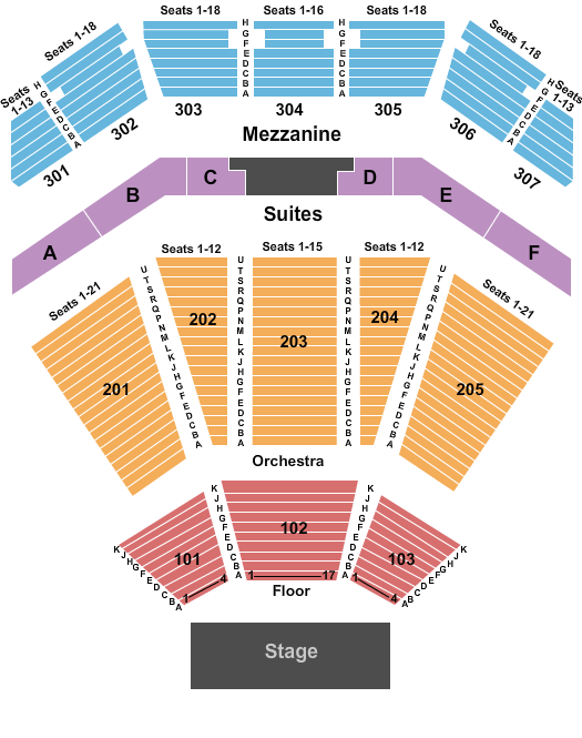 The Venue Gabriel Iglesias Seating Chart